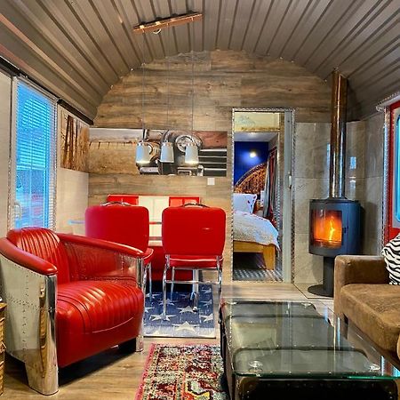 Gleis 2, Waggon Mit Ofen, Optional Mit Whirlpool Und Sauna Dahlem  Екстер'єр фото