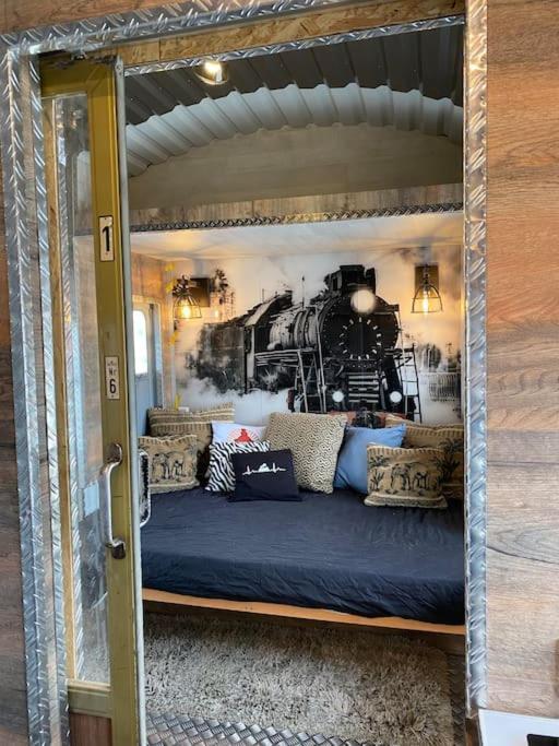 Gleis 2, Waggon Mit Ofen, Optional Mit Whirlpool Und Sauna Dahlem  Екстер'єр фото