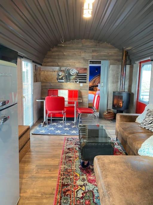Gleis 2, Waggon Mit Ofen, Optional Mit Whirlpool Und Sauna Dahlem  Екстер'єр фото