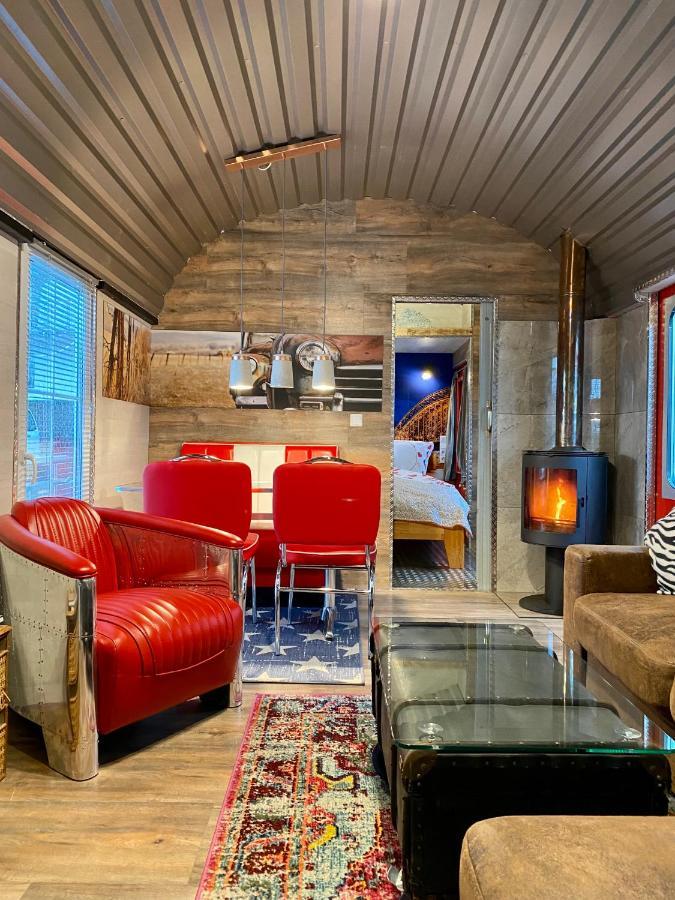 Gleis 2, Waggon Mit Ofen, Optional Mit Whirlpool Und Sauna Dahlem  Екстер'єр фото