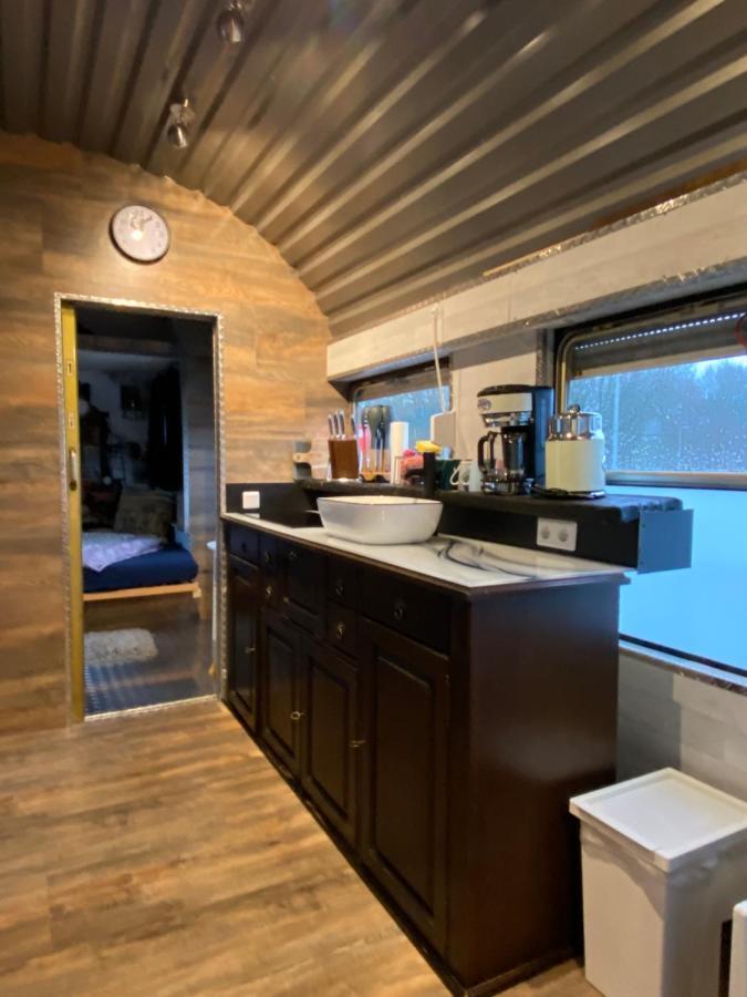 Gleis 2, Waggon Mit Ofen, Optional Mit Whirlpool Und Sauna Dahlem  Екстер'єр фото