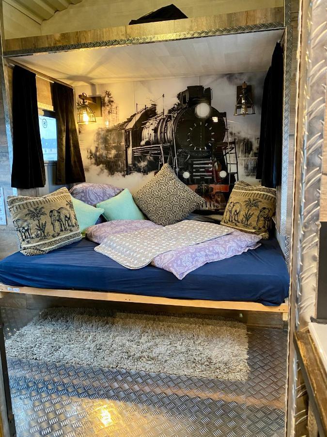 Gleis 2, Waggon Mit Ofen, Optional Mit Whirlpool Und Sauna Dahlem  Екстер'єр фото