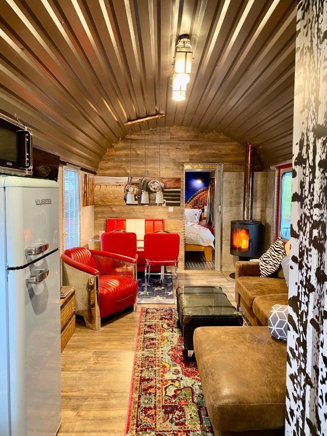 Gleis 2, Waggon Mit Ofen, Optional Mit Whirlpool Und Sauna Dahlem  Екстер'єр фото